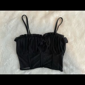 TIGERMIST CROP TOP (BLACK)